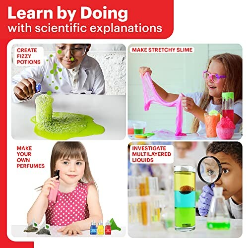 Kids performing science experiments